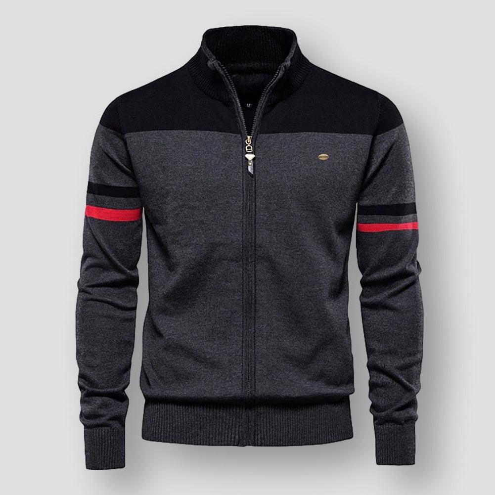 Norman | Retro Zip-Up Track Sweater