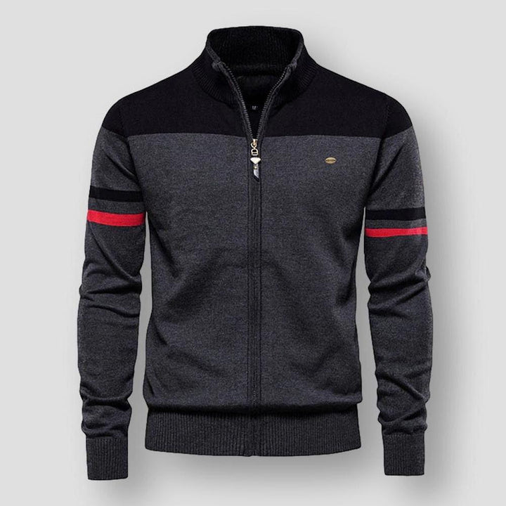 Norman | Retro Zip-Up Track Sweater