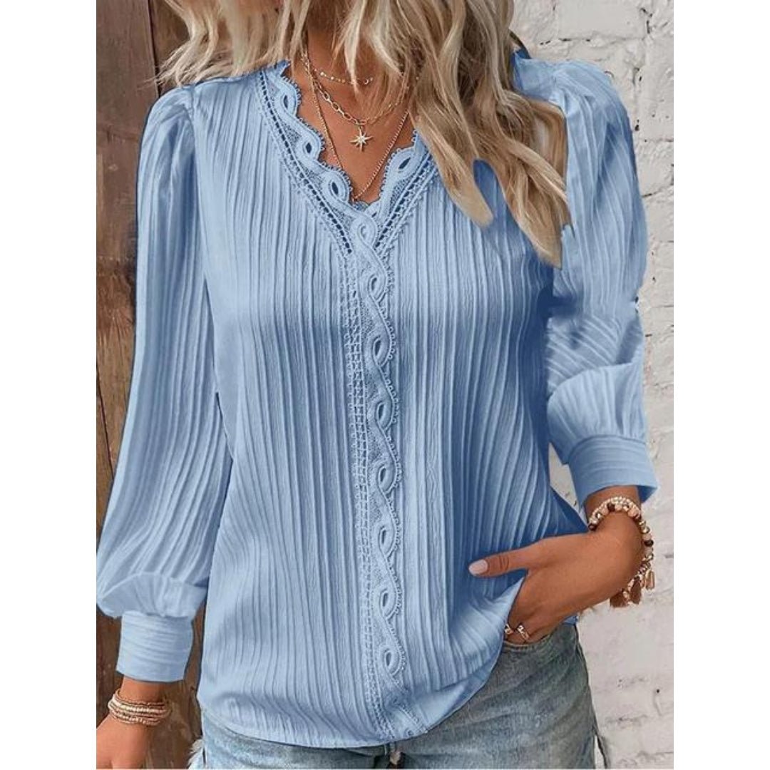 Liza | Elegant Lace Detail Blouse