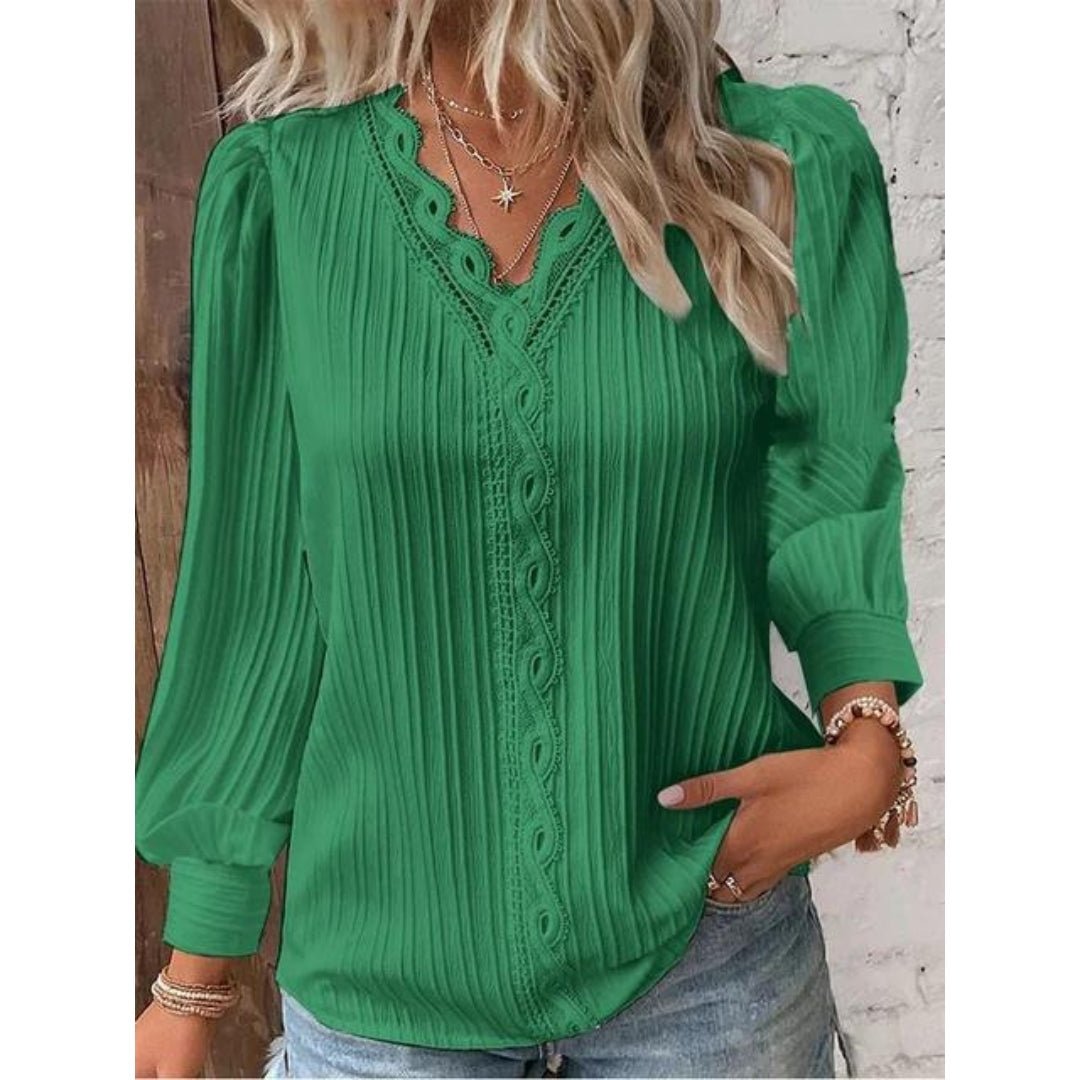 Liza | Elegant Lace Detail Blouse