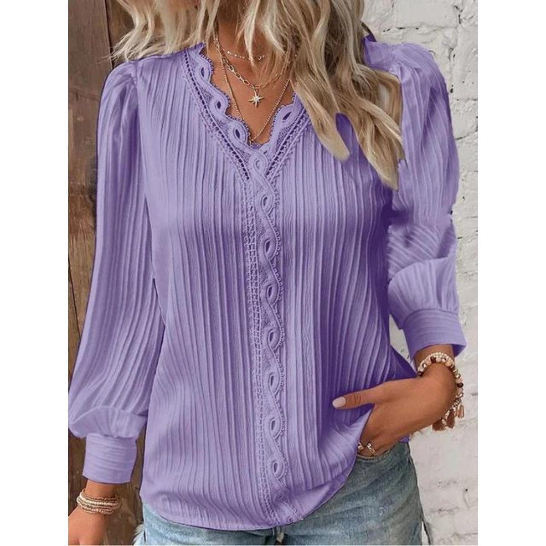 Liza | Elegant Lace Detail Blouse