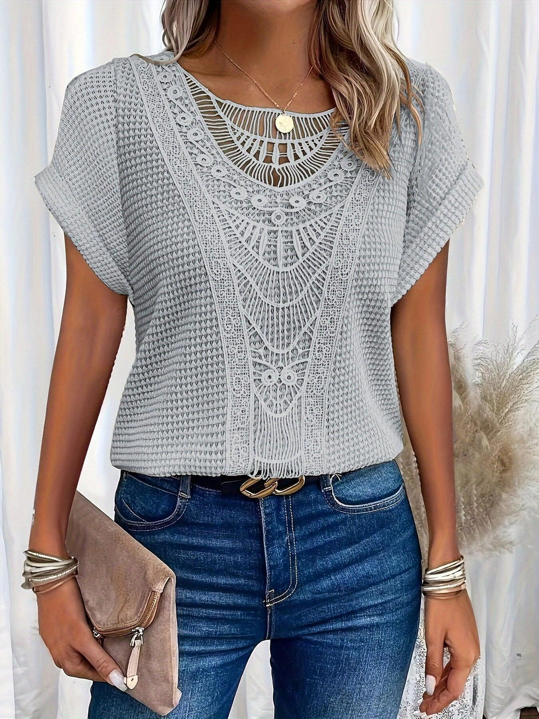 Delilah | Knitted Top with Intricate Detailing