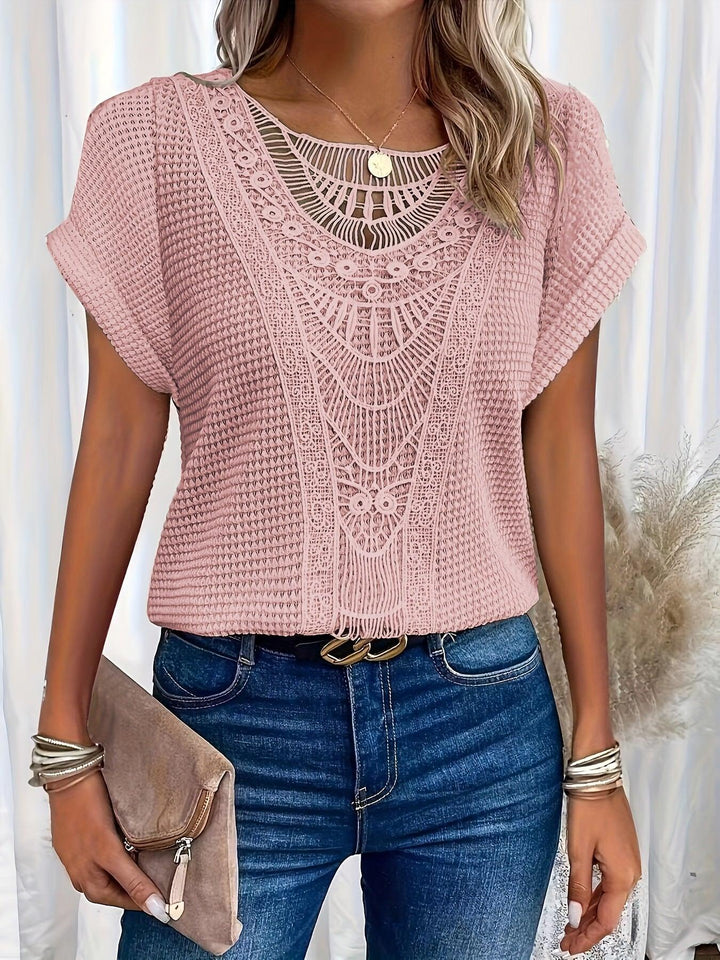 Delilah | Knitted Top with Intricate Detailing