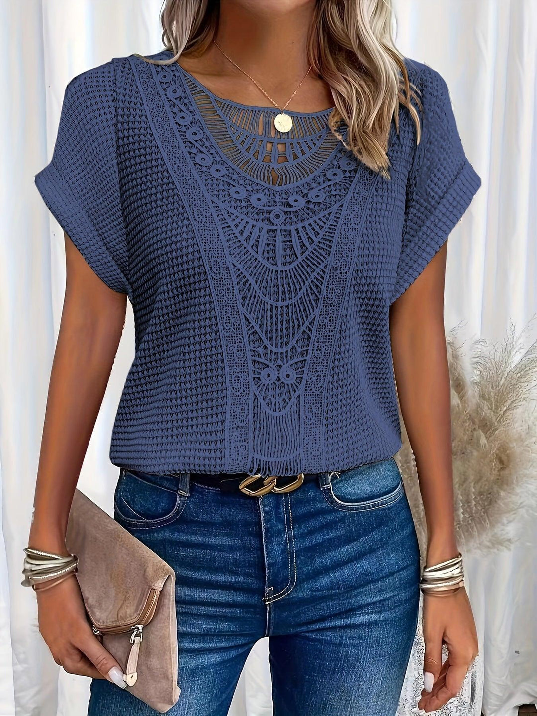 Delilah | Knitted Top with Intricate Detailing