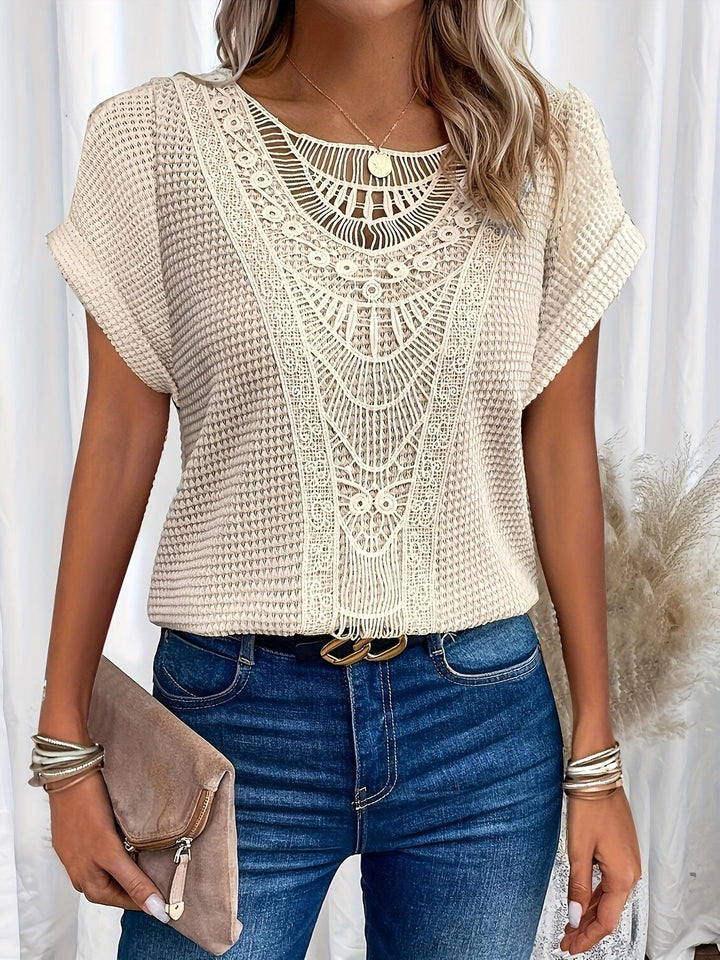Delilah | Knitted Top with Intricate Detailing