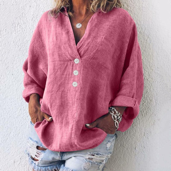 Rowena | Relaxed Buttoned Women’s Blouse