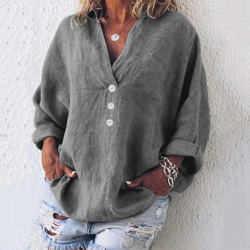 Rowena | Relaxed Buttoned Women’s Blouse