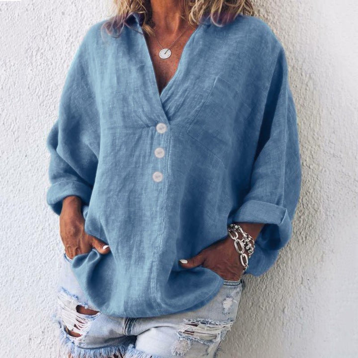 Rowena | Relaxed Buttoned Women’s Blouse