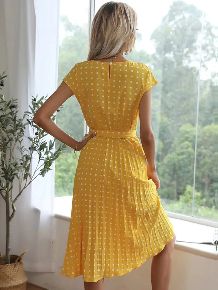 Alyssa | Polka Midi Dress