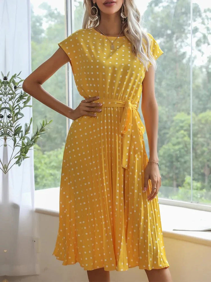 Alyssa | Polka Midi Dress