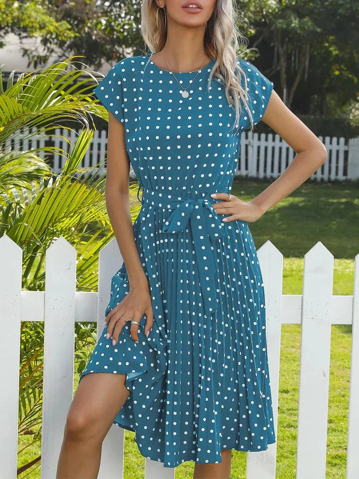 Alyssa | Polka Midi Dress