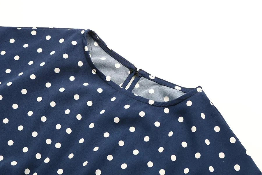 Alyssa | Polka Midi Dress