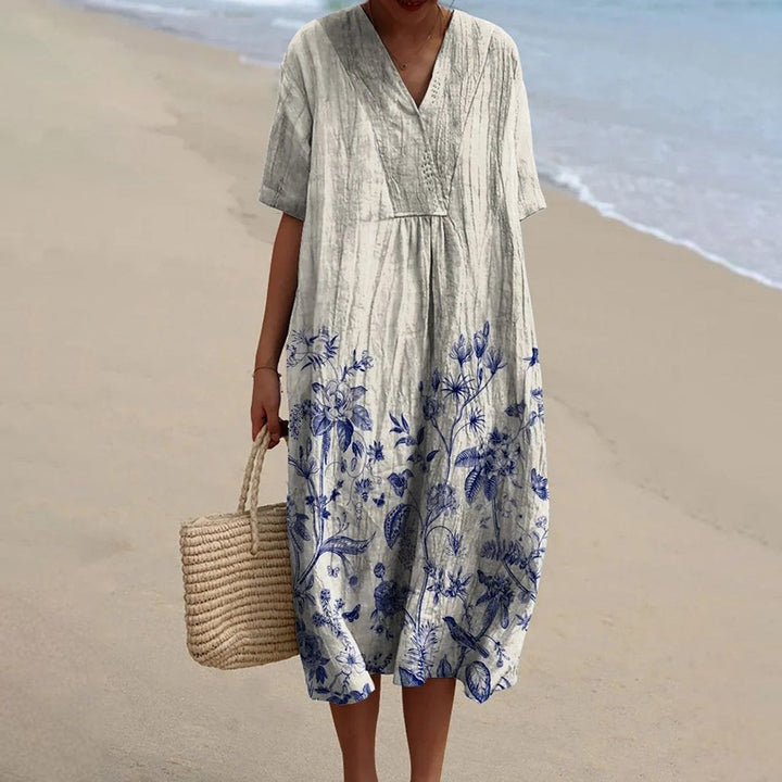Rosalind | Porcelain Print Dress