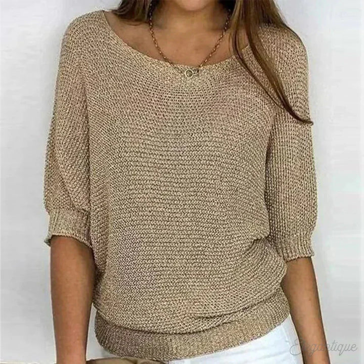 Julie | Cozy Chic Loose-Knit Sweater