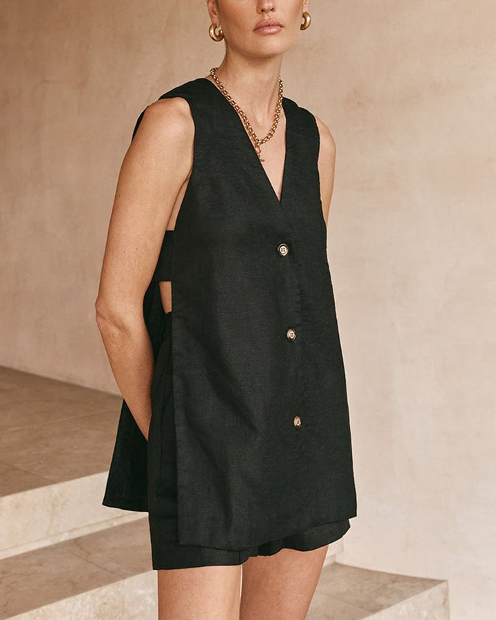 Penelope | Elegant Sleeveless Two-Piece Set