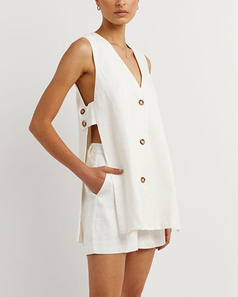 Penelope | Elegant Sleeveless Two-Piece Set
