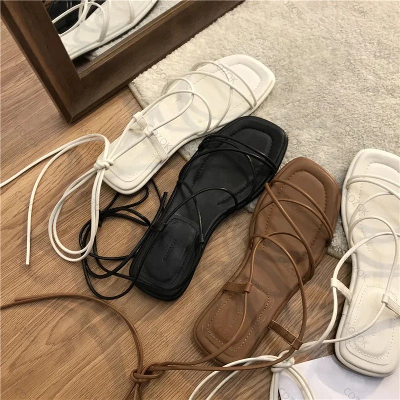 Amelia | Minimalist Roman Strap Sandals