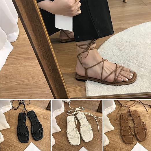 Amelia | Minimalist Roman Strap Sandals