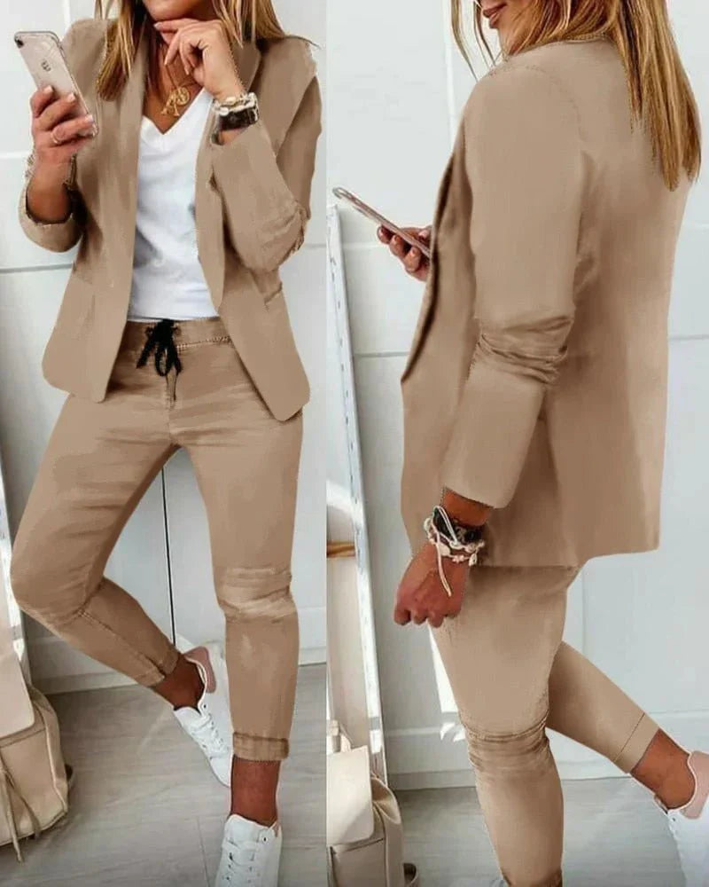 Anastasia | Casual Jogger Blazer Set