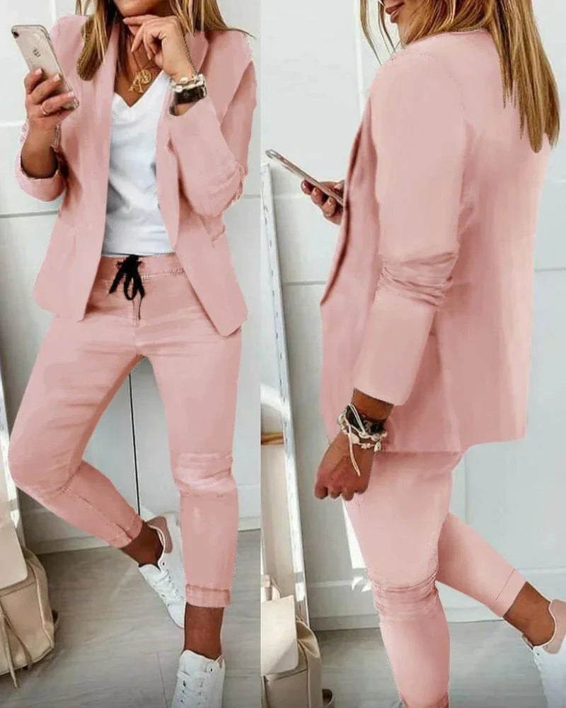 Anastasia | Casual Jogger Blazer Set