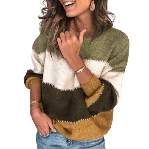 Ellen | Casual Colorblock Women’s Sweater