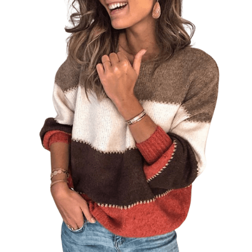 Ellen | Casual Colorblock Women’s Sweater