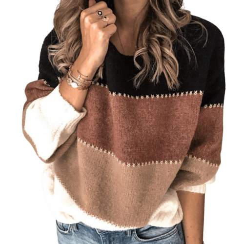 Ellen | Casual Colorblock Women’s Sweater