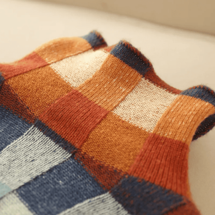 Phoebe |  Couture patchwork turtleneck