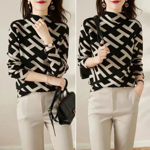 Madison | Elegant geometric sweatshirt