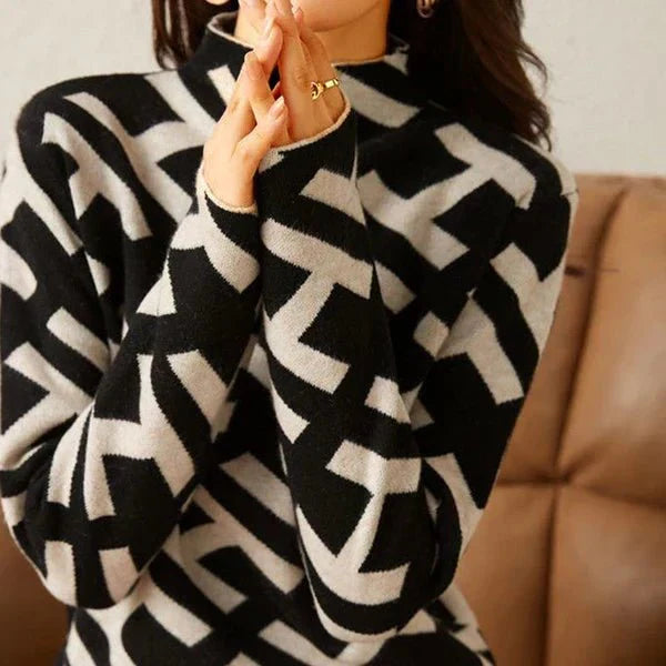 Madison | Elegant geometric sweatshirt
