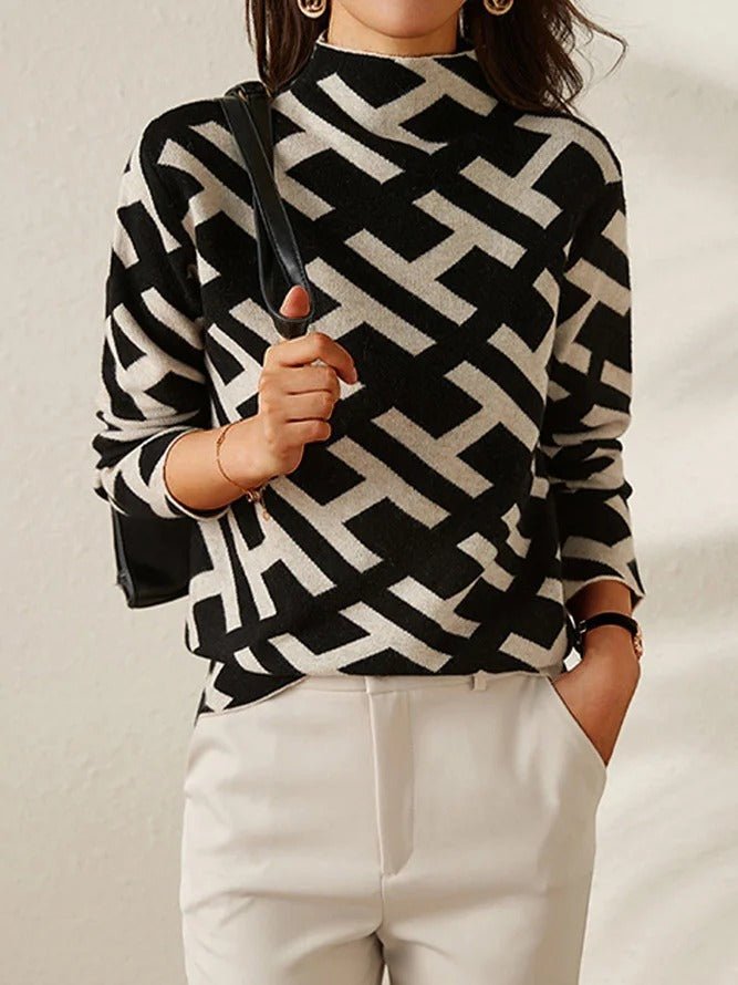 Madison | Elegant geometric sweatshirt