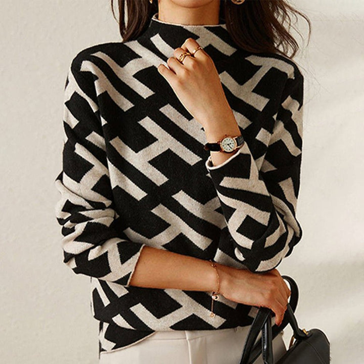 Madison | Elegant geometric sweatshirt