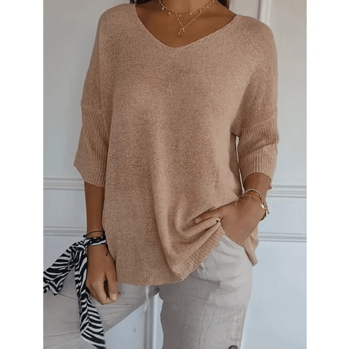 Celestia |  Elegant V-neck shirt