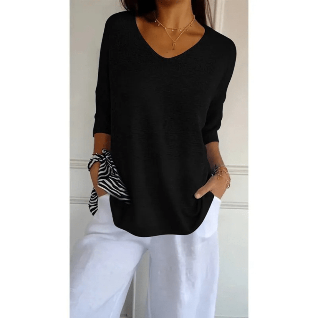 Celestia |  Elegant V-neck shirt