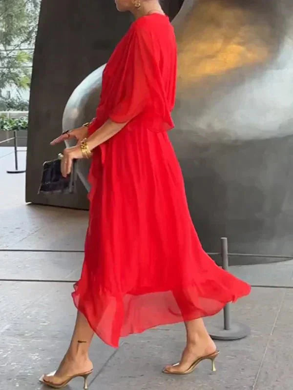 Lucia | Elegant Flowing Chiffon Dress