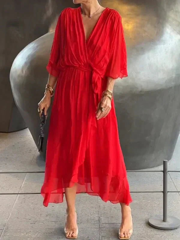 Lucia | Elegant Flowing Chiffon Dress