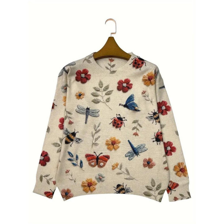 Emma | Floral Turtleneck Sweater