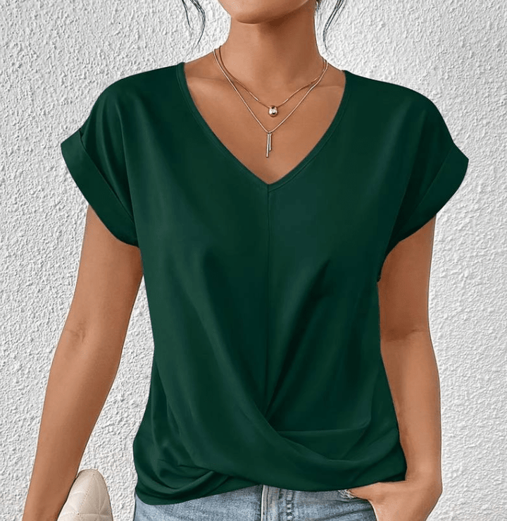 Charmy | Tummy tucking V-neck top