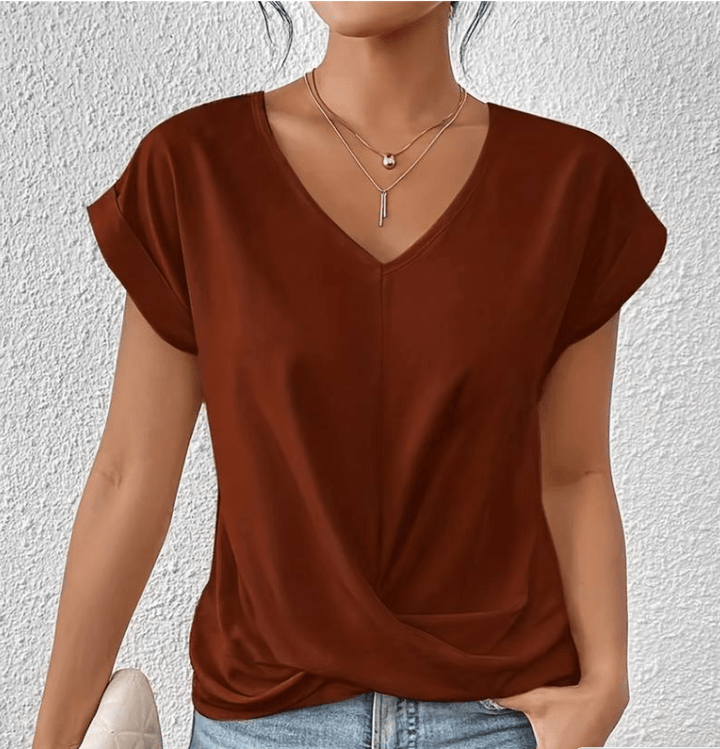Charmy | Tummy tucking V-neck top