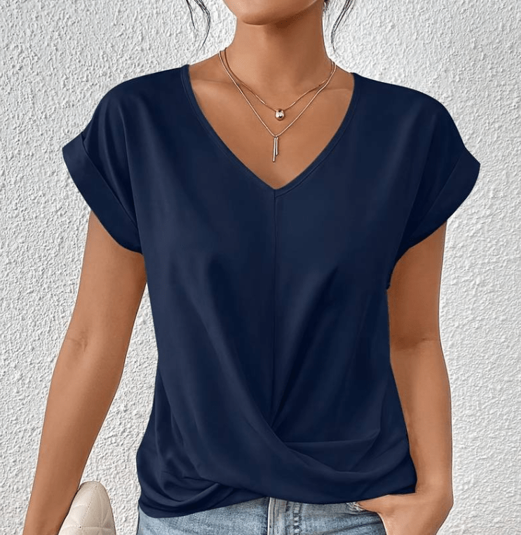 Charmy | Tummy tucking V-neck top