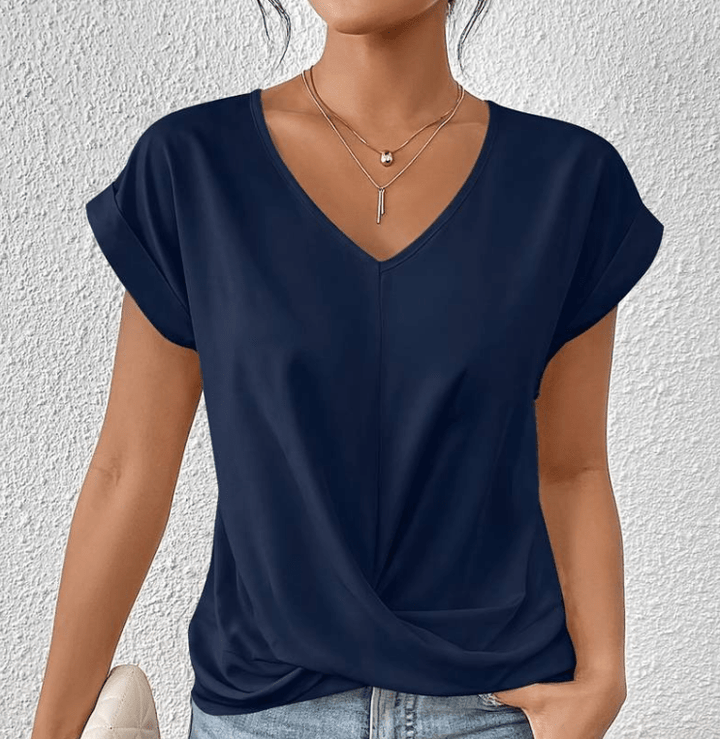 Charmy | Tummy tucking V-neck top