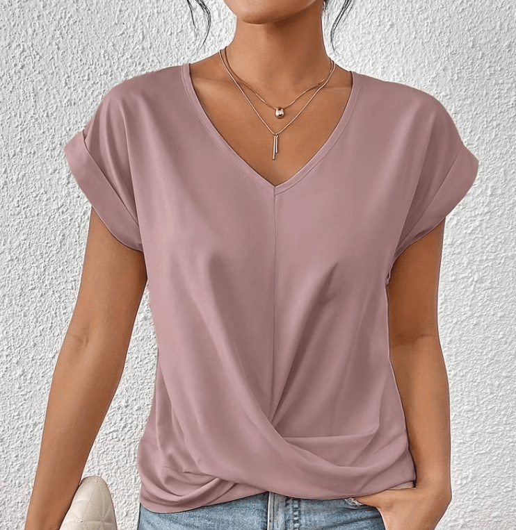 Charmy | Tummy tucking V-neck top