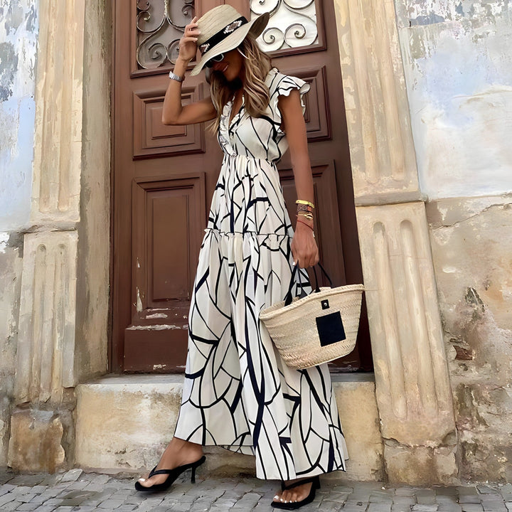 Alec | Elegant Printed Dress