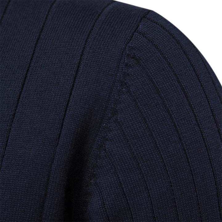 Ron | Ribbed Zip-Neck Men’s Sweater