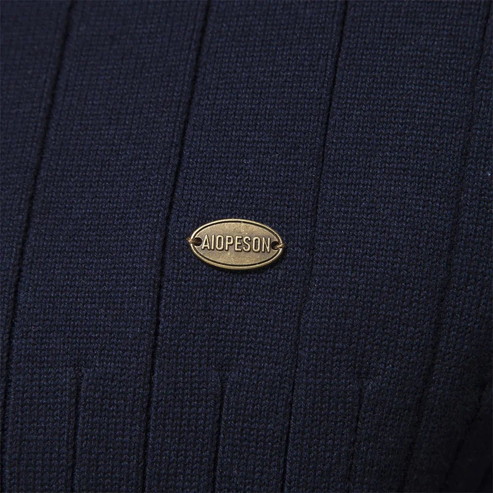 Ron | Ribbed Zip-Neck Men’s Sweater