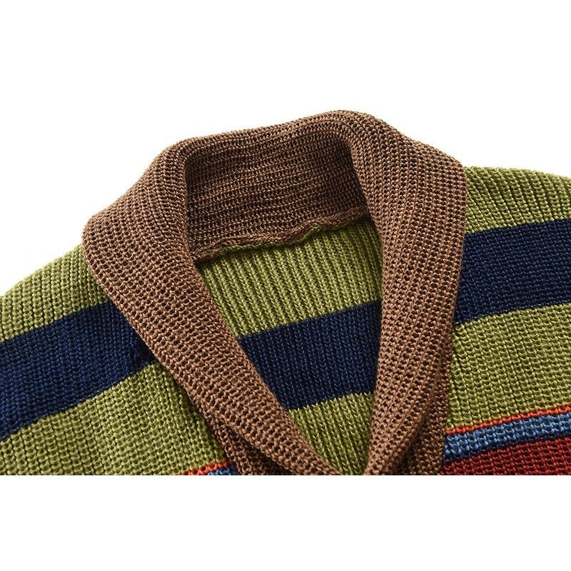 Joseph | Men's Colorblock Lapel Sweater