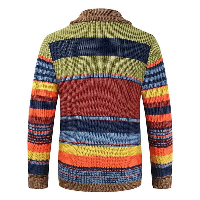 Joseph | Men's Colorblock Lapel Sweater