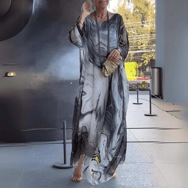 Rhona | Slimming Silk Chiffon Elegance Dress