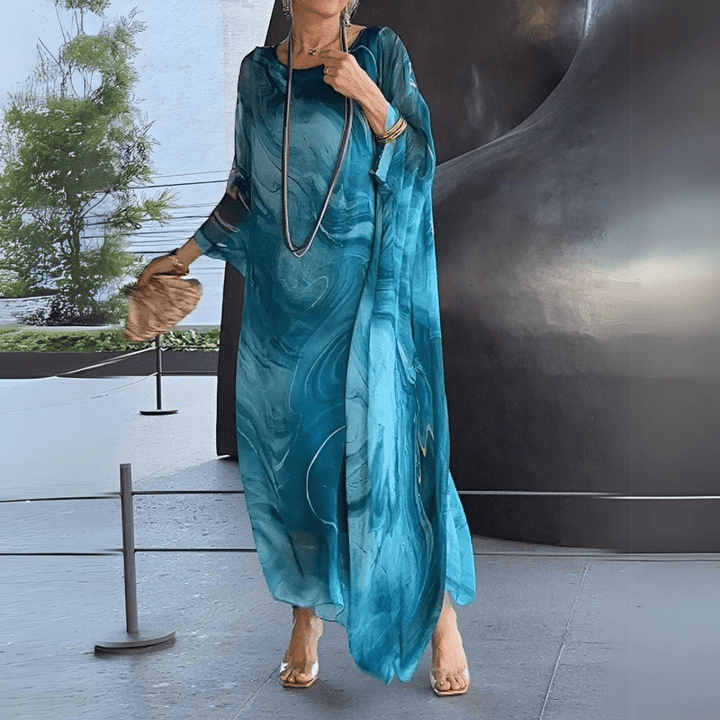 Rhona | Slimming Silk Chiffon Elegance Dress