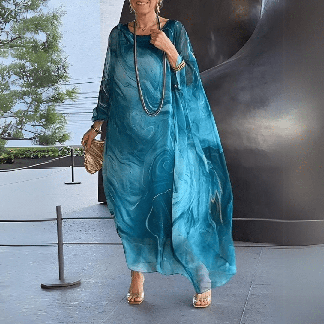 Rhona | Slimming Silk Chiffon Elegance Dress